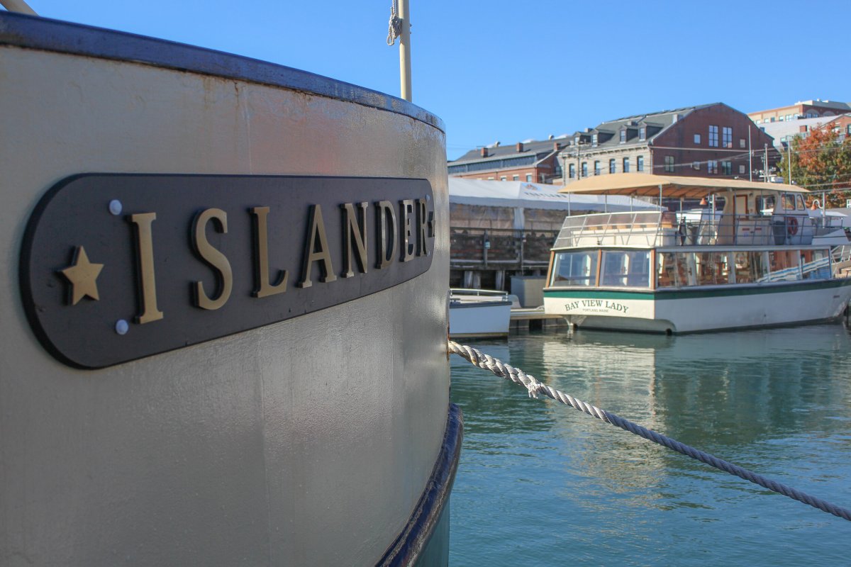 Islander 2 a boat that is floating in the water