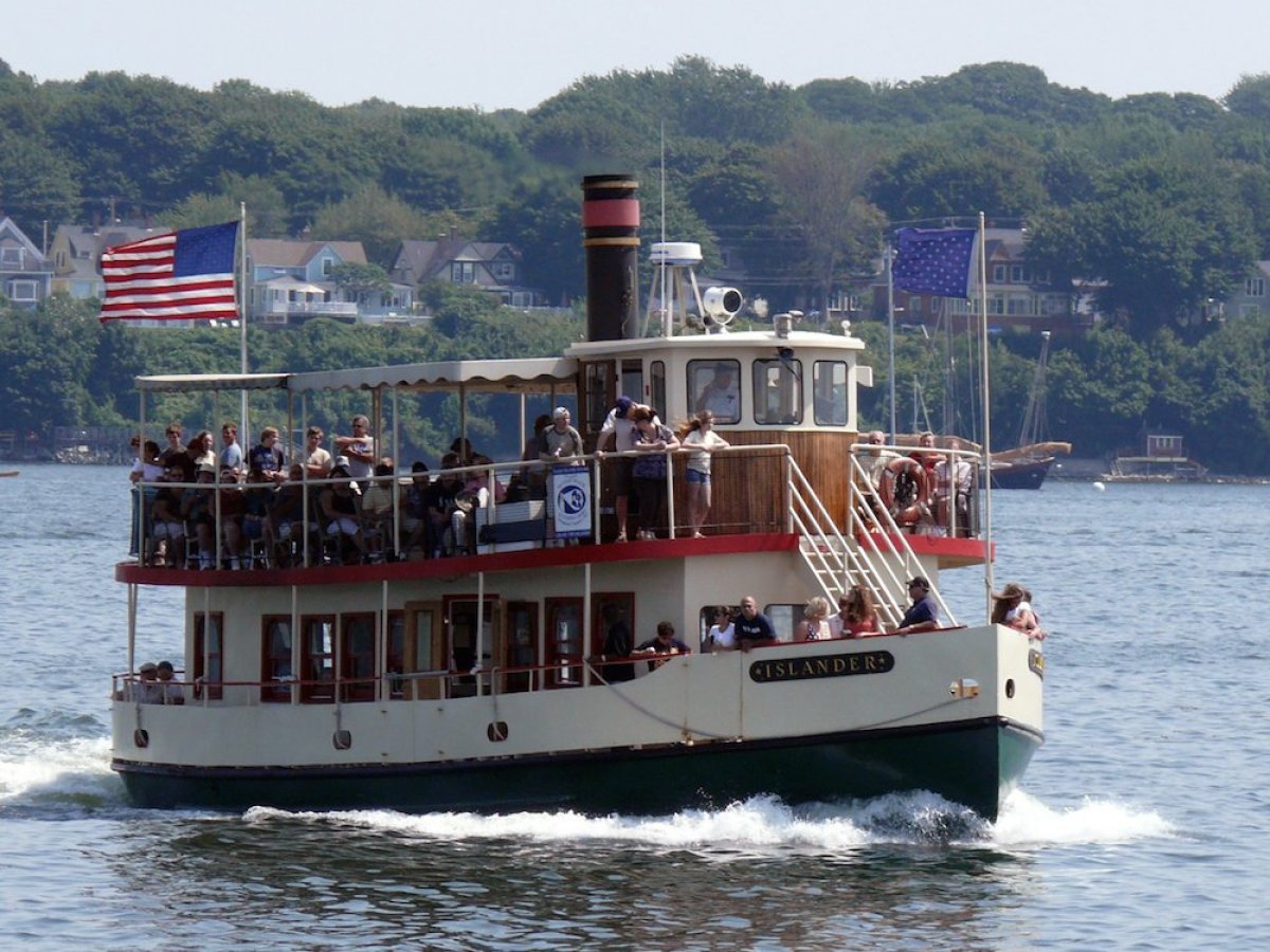 a small boat in a large body of water