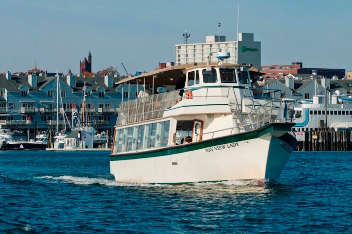 a large ship in the water