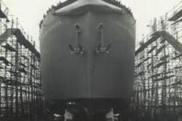 a train on a steel track